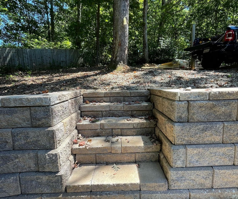 Picture Retaining Wall Builder Fort Mill Rock Hill SC Lake Wylie Charlotte Weddington Waxhaw NC